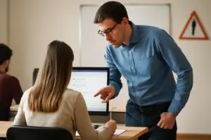 Chi può assisterti durante la prova teorica a quiz? Le regole da rispettare in aula